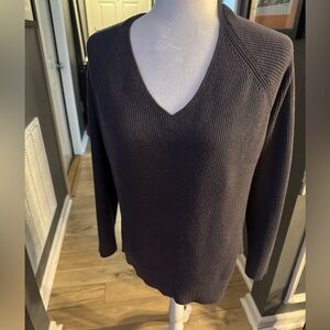 Athleta Purple V-Neck Sweater